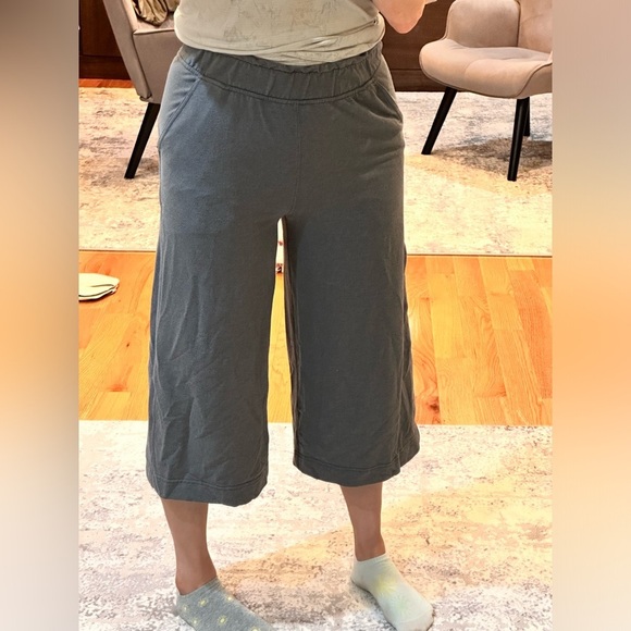 lululemon athletica Pants - LULULEMON Gray Wide Leg Capri